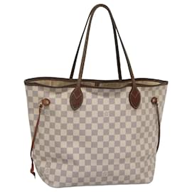 Louis Vuitton-LOUIS VUITTON Damier Azur Neverfull MM Tote Bag N41605 LV Auth 116261-Other