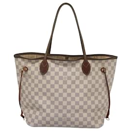 Louis Vuitton-LOUIS VUITTON Damier Azur Neverfull MM Tote Bag N41605 LV Auth 116261-Other