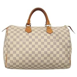 Louis Vuitton-LOUIS VUITTON Damier Azur Speedy 35 Hand Bag N41535 LV Auth 120079-Other
