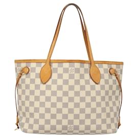 Louis Vuitton-LOUIS VUITTON Damier Azur Neverfull PM Tote Bag N41362 LV Auth 119696-Other