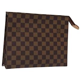 Louis Vuitton-LOUIS VUITTON Damier Ebene Posh Toilette 26 Pouch N47543 LV Auth 120246-Other