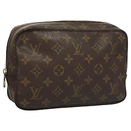 Louis Vuitton-LOUIS VUITTON Monogram Trousse Toilette 23 Clutch Bag M47524 LV Auth 119724-Monogram