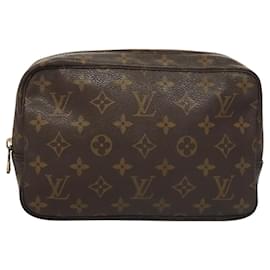 Louis Vuitton-LOUIS VUITTON Monogram Trousse Toilette 23 Clutch Bag M47524 LV Auth 119724-Monogram