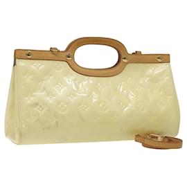 Louis Vuitton-LOUIS VUITTON Monogram Vernis Roxbury Drive Hand Bag Perle M91374 LV Auth 118445-Other