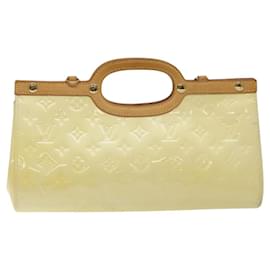 Louis Vuitton-LOUIS VUITTON Monogram Vernis Roxbury Drive Hand Bag Perle M91374 LV Auth 118445-Other