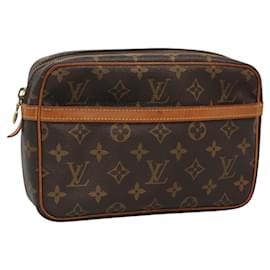 Louis Vuitton-LOUIS VUITTON Monogram Compiegne 23 Clutch Bag M51847 LV Auth ep8631-Monogram