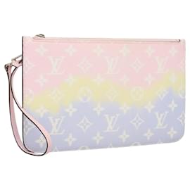 Louis Vuitton-LOUIS VUITTON Monogram LV Escal Pastel Neverfull MM Pouch M45270 LV Auth 119694-Multicor