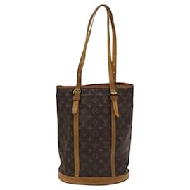 Louis Vuitton-LOUIS VUITTON Monogram Bucket GM Shoulder Bag M42236 LV Auth 120016-Monogram