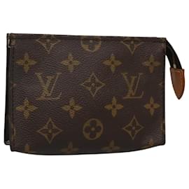 Louis Vuitton-LOUIS VUITTON Monogram Posh Toilette 15 Pouch M47546 LV Auth th5903-Monogram