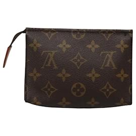 Louis Vuitton-LOUIS VUITTON Monogram Posh Toilette 15 Pouch M47546 LV Auth th5903-Monogram