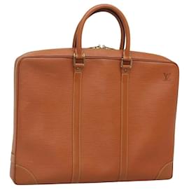 Louis Vuitton-LOUIS VUITTON Epi Porte Documents Voyage Bag Zipangu Gold M54478 LV Auth ep8674-Other