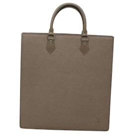 Louis Vuitton-LOUIS VUITTON Epi Sac Plat Hand Bag Gray Pepper M5207C LV Auth 120141-Brown,Other