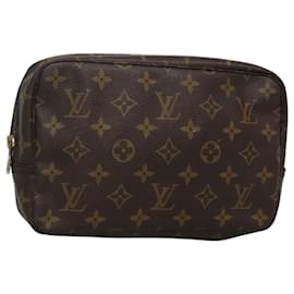 Louis Vuitton-LOUIS VUITTON Monogram Trousse Toilette 23 Clutch Bag M47524 LV Auth 116382-Monogram