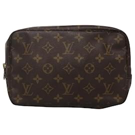 Louis Vuitton-LOUIS VUITTON Monogram Trousse Toilette 23 Clutch Bag M47524 LV Auth 116382-Monogram