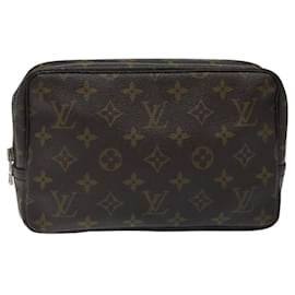 Louis Vuitton-LOUIS VUITTON Monogram Trousse Toilette 23 Clutch Bag M47524 LV Auth 119977-Monogram