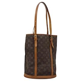 Louis Vuitton-LOUIS VUITTON Monogram Bucket GM Shoulder Bag M42236 LV Auth BA1545-Monogram
