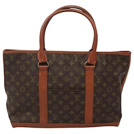Louis Vuitton-LOUIS VUITTON Monogram Sac Weekend PM Hand Bag M42425 LV Auth th5877-Monogram