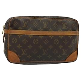 Louis Vuitton-LOUIS VUITTON Monogram Compiegne 28 Clutch Bag M51845 LV Auth 119603-Monogram