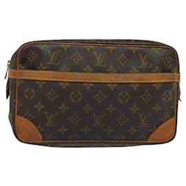 Louis Vuitton-LOUIS VUITTON Monogram Compiegne 28 Clutch Bag M51845 LV Auth 119603-Monogram