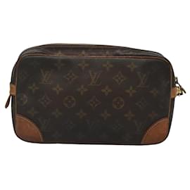 Louis Vuitton-LOUIS VUITTON Monogram Marly Dragonne GM Clutch Bag M51825 LV Auth 120296-Monogram