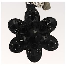 Prada-PRADA Key Holder Leather Black Auth ac3757-Black