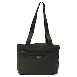 Prada-PRADA Shoulder Bag Nylon Khaki Auth bs24707-Khaki