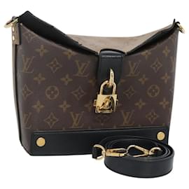 Louis Vuitton-LOUIS VUITTON Monogram Reverse Bento Box PM Shoulder Bag M43518 LV Auth ep8677-Monogram
