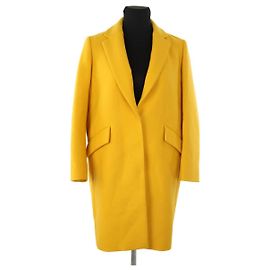 Tara Jarmon Yellow wool coat Yellow