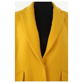 Tara Jarmon-Wool coat-Yellow