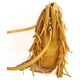 Maje-Shoulder bag Sac M in leather-Orange