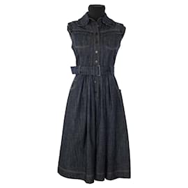 Dice Kayek-Cotton dress-Blue