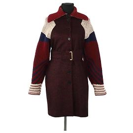 Kenzo Abrigo de lana rojo Roja