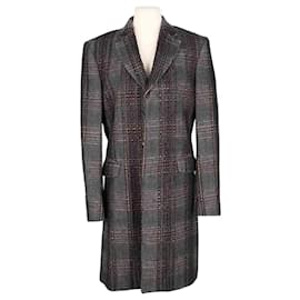 Kenzo-Manteau en laine-Gris