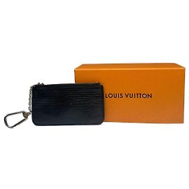 Vintage Louis Vuitton Le Dauphine EPI leather Card holder black Black
