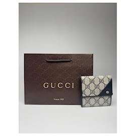 Gucci-GUCCI Wallets T.  Leather-Navy blue