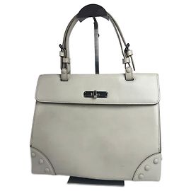 Emporio Armani Sac en cuir vintage Giorgio Armani blanc Blanc