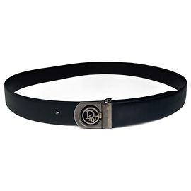 Vintage Dior Ledergürtel schwarz Schwarz
