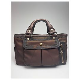 Céline Sac en polyester vintage Celine marron Marron