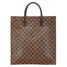 Louis Vuitton-Sac Tote Plat Damier Louis Vuitton-Marron