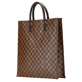 Louis Vuitton-Sac Tote Plat Damier Louis Vuitton-Marron