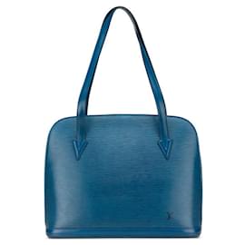 Louis Vuitton-Louis Vuitton Epi Rucksack Shoulder Bag-Blue