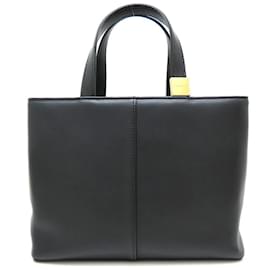 Burberry-Burberry Black Leather Handbag-Black