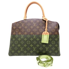 Louis Vuitton-Louis Vuitton Monogram Grand Palais MM Handbag-Brown,Monogram