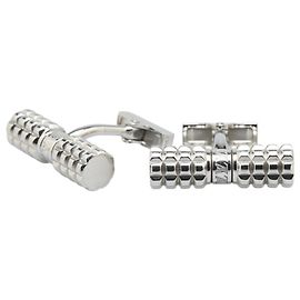 Louis Vuitton Silver Metal Cufflinks Silvery