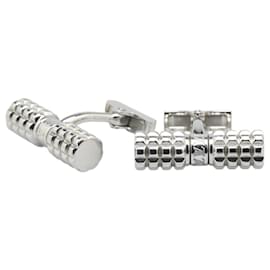 Louis Vuitton-Louis Vuitton Silver Metal Cufflinks-Silvery