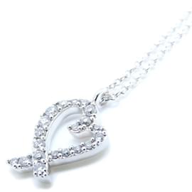 Tiffany & Co-Tiffany Loving Heart Necklace in 18K White Gold-Other