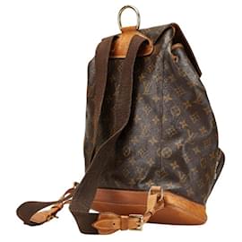 Louis Vuitton-Louis Vuitton Monogram Montsouris GM Backpack-Brown