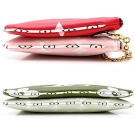 Louis Vuitton-Louis Vuitton Monogram Giant Pochette Double Zip Shoulder Bag-Red