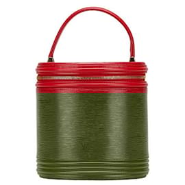 Louis Vuitton-Louis Vuitton Epi Cannes Handbag Vanity Bag-Red