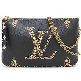 Louis Vuitton-Louis Vuitton Monogram Jungle Pochette Double Zip Shoulder Bag-Brown,Black